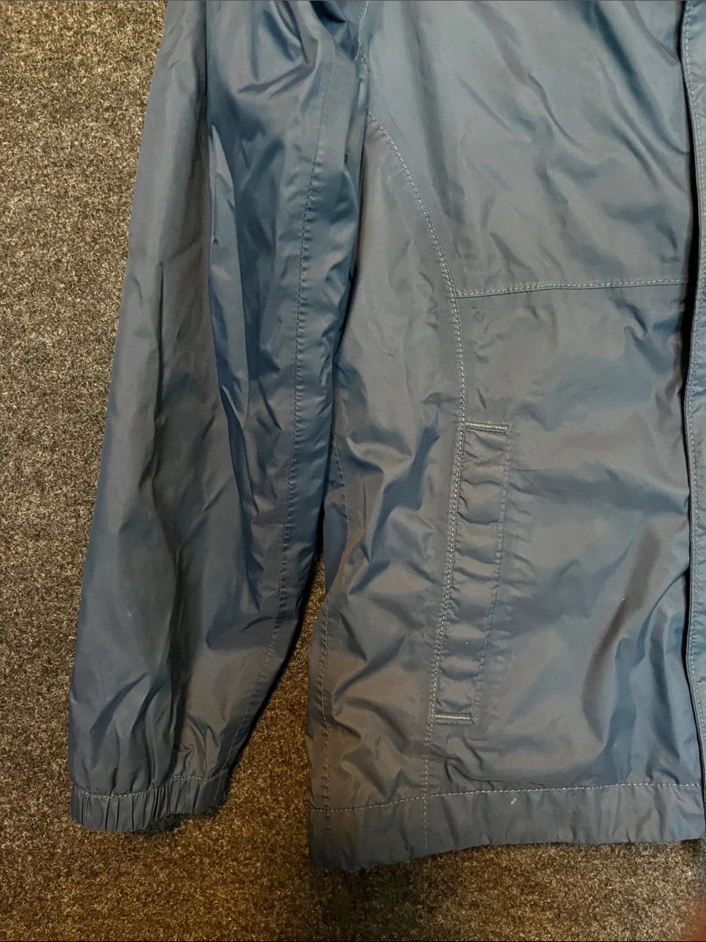 The North Face Kids Navy Blue Hooded Rain Jacket